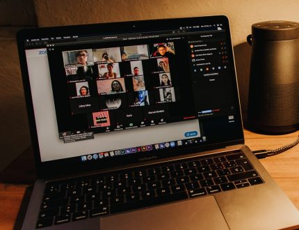 laptop on desk